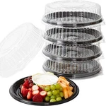 Large Plastic Catering Tray W/dome Lid Stackable Party Platters By Avant Grub New. Price: $30.51.