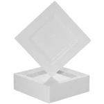 Plastic Disposable Square Dessert Plates 50PACK 6.5 Inches White Appetizer/sal New. Price: $42.32.