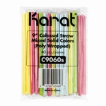 Karat 9-INCH Boba Straws (10MM) Poly Wrapped, Mixed Colors 1,600 Pcs, C9060S New. Price: $57.00.