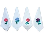 Hcraft Embroidered Cotton Table Napkin, Cloth Napkins Set Of 4 18"X18" Hydran... New. Price: $48.22.