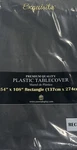 Exquisite Rectangle Black Plastic Tablecover New. Price: $14.99.