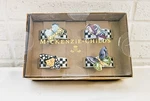 New Mackenzie Childs Butterfly Toile Napkin Rings Stunning Butterfies For Spring. Price: $88.00.