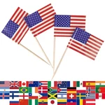Jbcd American Toothpick Mini Small Cupcake Topper Flags, 100PCS New. Price: $15.76.