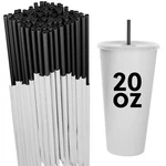 Disposable Plastic Drinking Straws - Individually Paper Wrapped (black, 500) New. Price: $23.65.