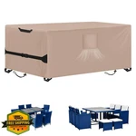 Kovshuiwe Khaki 64"LX38"WX28"H Patio Table Cover New. Price: $44.99.