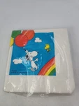 Vintage 1965 Hallmark Snoopy Woodstock Beverage Napkins New 15 Count Rainbow. Price: $13.99.