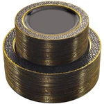 Nervure 102PCS Black Plastic Plates Disposable Party Include 51... New. Price: $142.12.