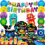 Monsters Inc Birthday Party Supplies Little Balloon Cake Toppers Cup Set New. Price: $25.99.