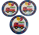 Nip Vintage Y2K Hook And Ladder Amscan 3 Sets 24 Happy Birthday Paper Plates 9" New. Price: $19.99.