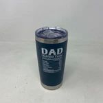 Neweleven Dad Nutrition 20OZ Tumbler Navy - My Favorite Child Cup. Price: $16.11.