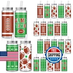 Fingertip Wd 24 Pcs Football Plastic Cups With Lids And Straws, Reusable 13 New. Price: $64.95.