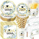 Funnymoom 452 Pcs Class Of 2026 Blue Floral Graduation Decoration Party Supply New. Price: $56.79.