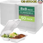Compostable 3-COMPARTMENT Clamshell Containers Eco-friendly Party Dinnerware New. Price: $45.92.
