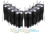 20OZ Tumbler 8 Pack Double Wall Vacuum Insulated Travel Mug Bulk, Stainless S... New. Price: $60.00.