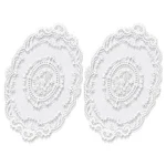 Aozuo 2 Pack Retro Placemats, French Crochet White New. Price: $10.84.