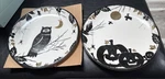 Lenox Haunted Halloween Accent Plates Set Of Two 2 New. Price: $18.00.