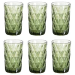 Bandesun Thick Glassware Drinking Set Of 6 Diamond 12 Ounces, Green New. Price: $46.99.