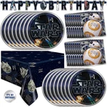 Unique Star Wars Birthday Decorations Serves 16 Banner Tablecloth Plates New. Price: $36.56.