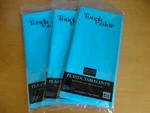 3 - Creative Converting Plastic Table Covers 54" X 108" Bermuda Blue New. Price: $5.93.