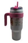 Paris Hilton Insulated White With Pink Handle Tumbler + Lid & Straw 40 Oz. New. Price: $32.95.