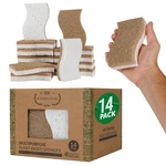 Natural Kitchen Sponge - Biodegradable Compostable Plant Based Coconut Scrubb... New. Price: $23.48.