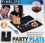 Finelife Party Plate 2 Piece Plastic 9" X Wine And Dine The Same Time New. Price: $5.08.