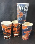 Chicago Bears Nfl Hologram Fan Spirit Cups, SET/4 Capital 3D Bonus Cubs Used. Price: $19.99.