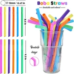 100 Pcs Jumbo Plastic Boba Straws - Extra Wide Bendy Colorful Disposable Flex... New. Price: $16.95.