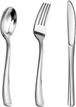 75PK Plastic Silverware Disposable Cutlery Of 25 Forks Knives Spoon New. Price: $15.95.