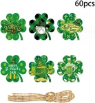 St. Patrick's Gift Tags, 60 Pcs Paper Labels For Irish Holiday Diy Craft, New. Price: $10.58.