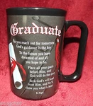 Graduate Mug Black Cup Graduation Garb Diploma Dickson's, Inc. Poem By R. Fogle Used. Price: $9.55.