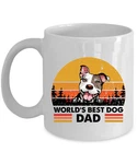 Cute American Staffordshire Terrier Lover Worlds Best Dog Dad Coffee Mug Paw Cup New. Price: $15.15.