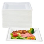 150 Piecs Square Paper Plates 8INCH Compostable Disposable Ecofriendly He New. Price: $41.68.