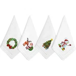 Hcraft Embroidered Cotton Table Napkin, Cloth Napkins Set Of 4 18"X18" Mix Sn... New. Price: $39.49.