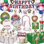Oigco Baseball Birthday Decorations Includes Plates, Napkins, Cups, Cutlery, ... New. Price: $31.67.