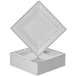 Plastic Disposable Square Dessert Plates 50-PACK 6.5 Inches White With Silv... New. Price: $44.84.