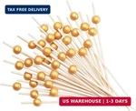 Gusto 150 Count Cocktail Skewers & Food Toothpicks - 4.7 Inch Wooden Fancy New. Price: $8.62.
