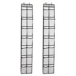 Pvwsg Over The Door Shoe Organizer, 14 Large Mesh Pockets Hanging White New. Price: $20.75.