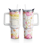 Nurse Gifts 40OZ Tumbler With Handle Lid Straw, Stainless Steel Double Wa... New. Price: $40.31.