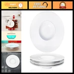 Exquisite 10.4" Rimmed Soup Bowls Set Of - White Ceramic Pasta Plates, Ideal New. Price: $87.99.