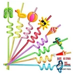 24 Beach Drinking Crazy Silly Straws For Kids Ball Pool Summer Birthday New. Price: $28.99.