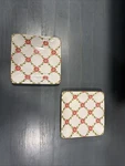Dessert Plate My Garden Journal Lisa Audit Floral Rainbow Seeds, Set Of 2 Used. Price: $6.49.