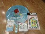 Little Mermaid Birthday Party Supplies 4PC Lot Beach Disney's Multi-color Nos New. Price: $32.99.