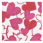 Caspari Paper Recycled Luncheon Napkins, Painted Hearts - 2 Packs (15681EL) New. Price: $22.00.