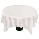 82" White Round Paper Tissue/poly Lined Table Cover Octagon Shape Creative Co. New. Price: $12.95.