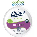 Chinet Classic Dessert Paper Plates, 6.75", 300 Ct Strong, Compostable, Eco-fr New. Price: $25.95.