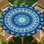 Pickynproud Round Tablecloth Waterproof Fitted 45-56" Elastic Indoor Outdoor New. Price: $25.13.