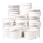 Ice Cream Cups 100-COUNT 5.5-OZ Disposable Dessert Bowls For Hot Cold Fo... New. Price: $30.64.