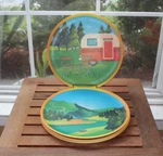 Catereco Bamboo Dinner Plates 10.5 Campers Paradise Set Of 6 Used. Price: $24.99.