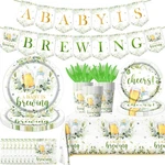 Baby Brewing Shower DECORATIONS-142PCS Is Tableware, Beer Bott... New. Price: $32.40.
